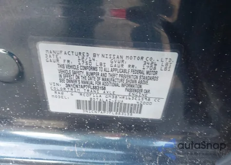 2015 Nissan Versa 1.6 S+ из США, поврежденный, VIN 3N1CN7AP7FL883158